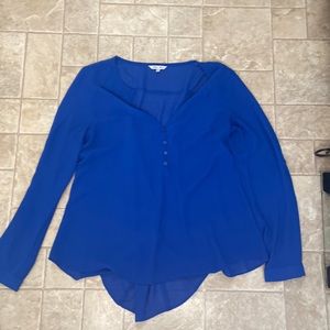 Blue tunic top